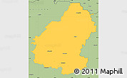 Savanna Style Simple Map of Pakruojo