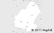 Silver Style Simple Map of Pakruojo