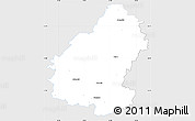 Silver Style Simple Map of Pakruojo, single color outside