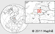Blank Location Map of Radviliskio, within the entire country