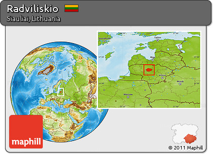 Physical Location Map of Radviliskio