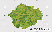 Satellite Map of Radviliskio, cropped outside