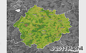 Satellite Map of Radviliskio, desaturated
