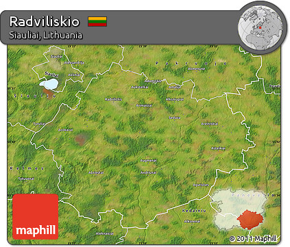 Satellite Map of Radviliskio