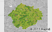 Satellite Map of Radviliskio, lighten, desaturated