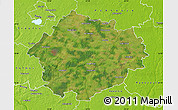 Satellite Map of Radviliskio, physical outside
