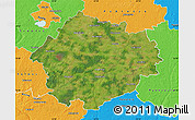 Satellite Map of Radviliskio, political outside