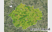 Satellite Map of Radviliskio, semi-desaturated