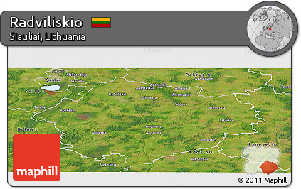 Satellite Panoramic Map of Radviliskio