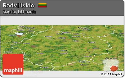 Satellite Panoramic Map of Radviliskio