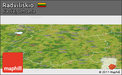 Satellite Panoramic Map of Radviliskio
