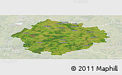 Satellite Panoramic Map of Radviliskio, lighten