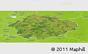 Satellite Panoramic Map of Radviliskio, physical outside