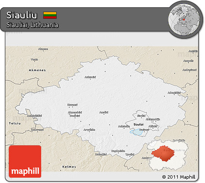 Classic Style 3D Map of Siauliu