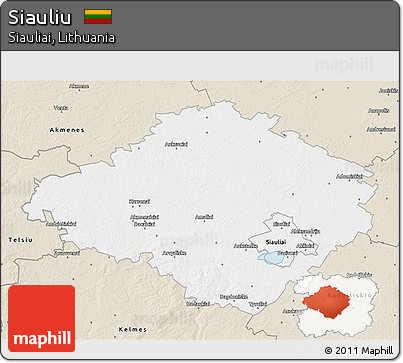 Classic Style 3D Map of Siauliu