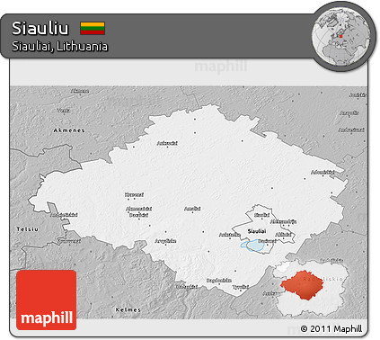 Gray 3D Map of Siauliu