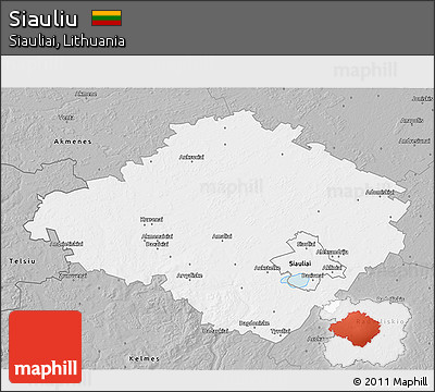 Gray 3D Map of Siauliu