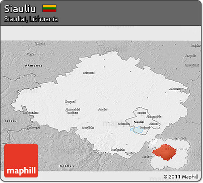 Gray 3D Map of Siauliu