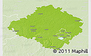 Physical 3D Map of Siauliu, lighten