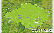 Physical 3D Map of Siauliu, satellite outside