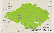 Physical 3D Map of Siauliu, shaded relief outside