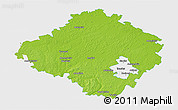 Physical 3D Map of Siauliu, single color outside