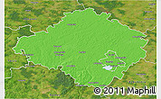 Political 3D Map of Siauliu, satellite outside