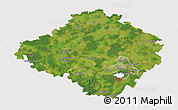 Satellite 3D Map of Siauliu, cropped outside