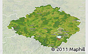Satellite 3D Map of Siauliu, lighten