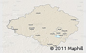 Shaded Relief 3D Map of Siauliu, lighten