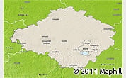 Shaded Relief 3D Map of Siauliu, physical outside