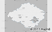 Gray Map of Siauliu, single color outside