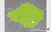Physical Map of Siauliu, desaturated
