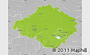 Physical Map of Siauliu, lighten, desaturated