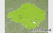 Physical Map of Siauliu, semi-desaturated