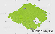 Physical Map of Siauliu, single color outside