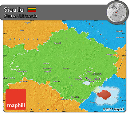 Political Map of Siauliu