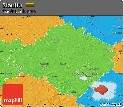 Political Map of Siauliu