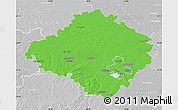 Political Map of Siauliu, lighten, desaturated