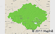 Political Map of Siauliu, shaded relief outside