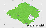 Political Map of Siauliu, single color outside