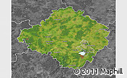 Satellite Map of Siauliu, desaturated