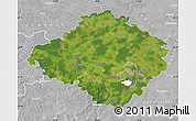 Satellite Map of Siauliu, lighten, desaturated