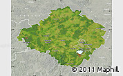 Satellite Map of Siauliu, lighten, semi-desaturated
