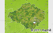 Satellite Map of Siauliu, physical outside