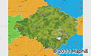 Satellite Map of Siauliu, political outside