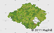 Satellite Map of Siauliu, single color outside