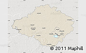 Shaded Relief Map of Siauliu, lighten, semi-desaturated
