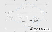 Silver Style Map of Siauliu, single color outside