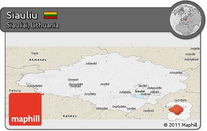 Classic Style Panoramic Map of Siauliu